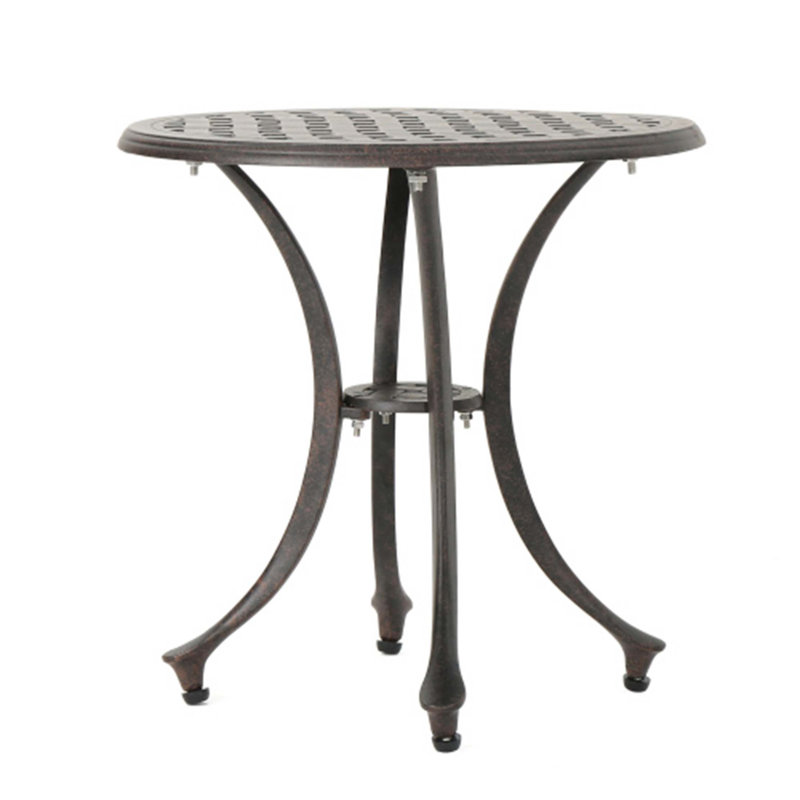 Table d'appoint d'extérieur en fonte d'aluminium 19 po