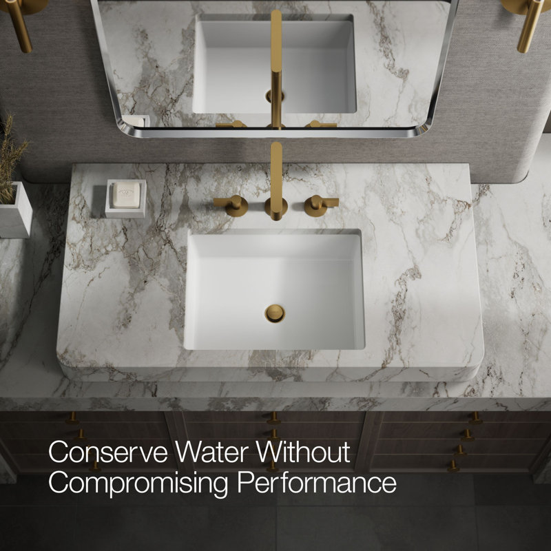 Components Tallbathroom Sink Spout with Row Design, Brushed Brass