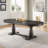 Extendable Oval Wooden Dining Table-541889979