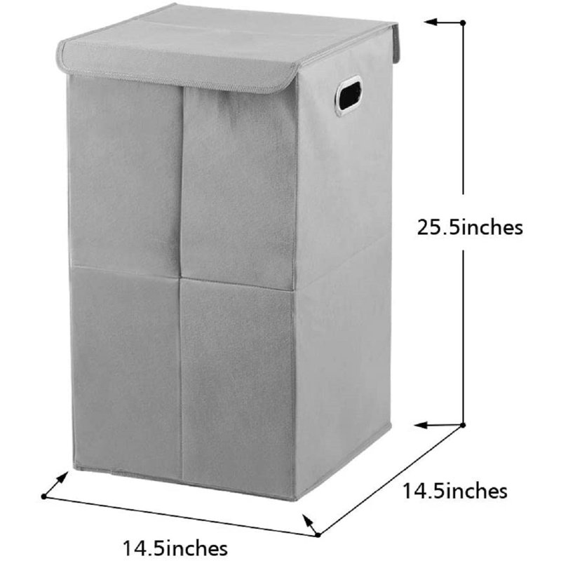 Nex Fabric Laundry Hamper, Gray