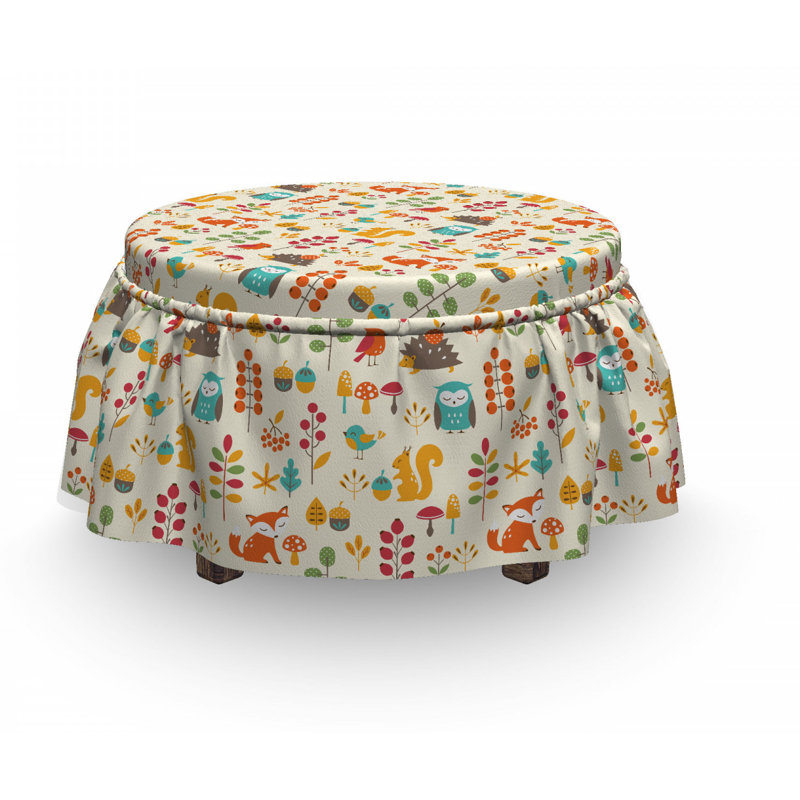 Box Cushion Ottoman Slipcover