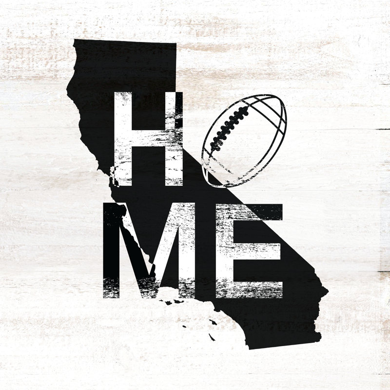 Home Football Raiders - Wrapped Canvas Print, 91cm H x 91cm W x 3.8cm D