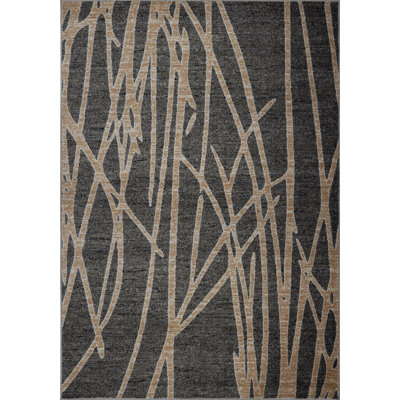 Tapis gris à motif géométrique Donnybrook