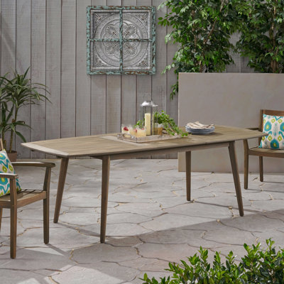 Outdoor Expandable Acacia Wood Patio Dining Table