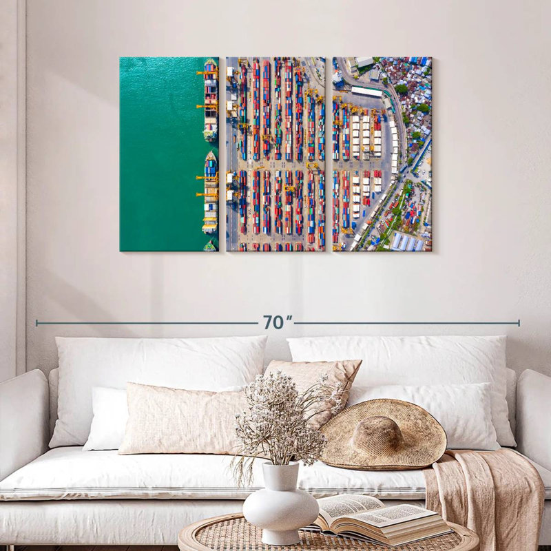 Mehar Container Port, 28" H x 45" W
