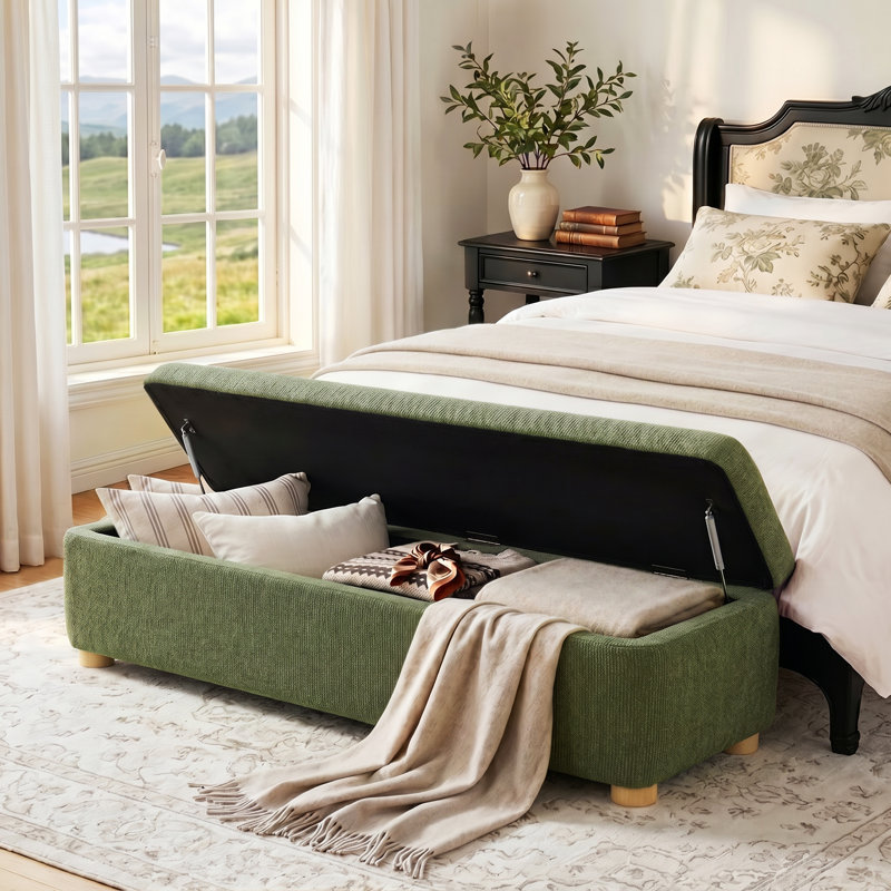 Banc de rangement, Vert