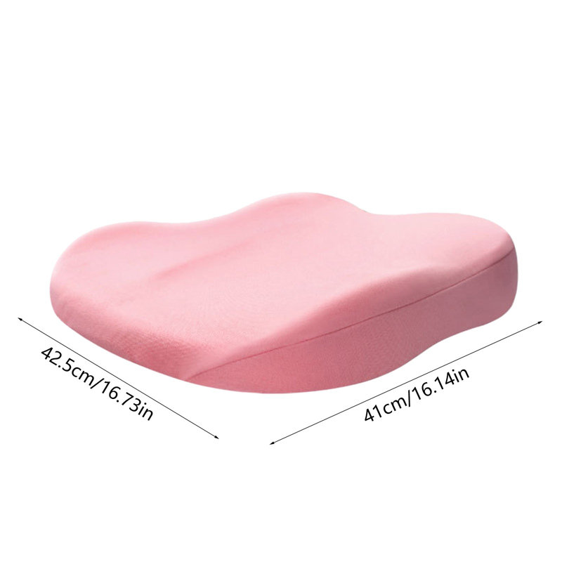 Car Wedge Seat Cushion For Car Seat Driver/Passenger- Wedge Car Seat Cushions For Driving Improve Vision/Posture - Memory Foam Car Seat Cushion For Hip Pain