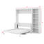 Lit escamotable avec étagère de bureau Murphy-1422606003