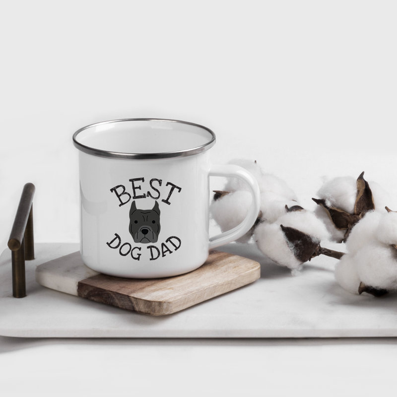 Grande tasse à café « Best Dog Dad », Pitbull américain