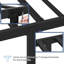 Modern Metal Bed Frame with Cross-design Headboard & Footboard-230473508-230473511