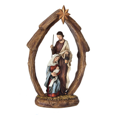 Sainte Famille en arche avec décor décoratif étoile