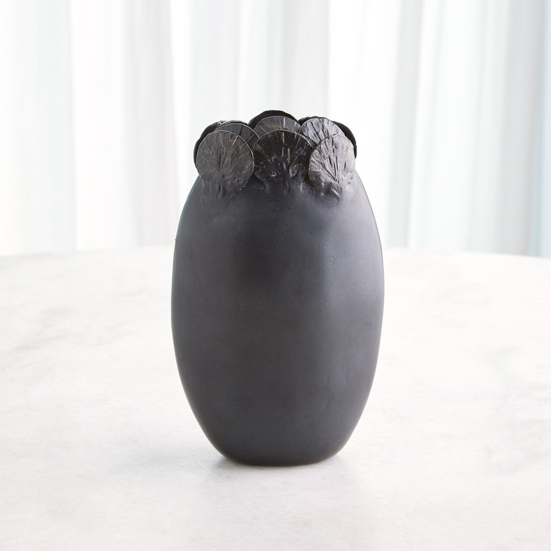 Stoneware Table Vase, Black