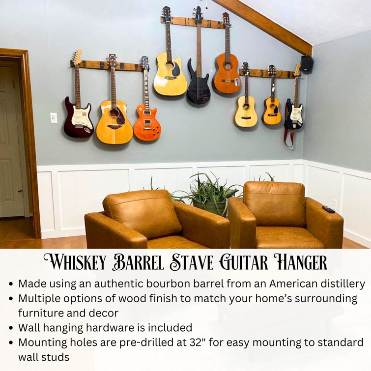 Red Barrel Studio® Whiskey Barrel Guitar Wall Mount & Reviews