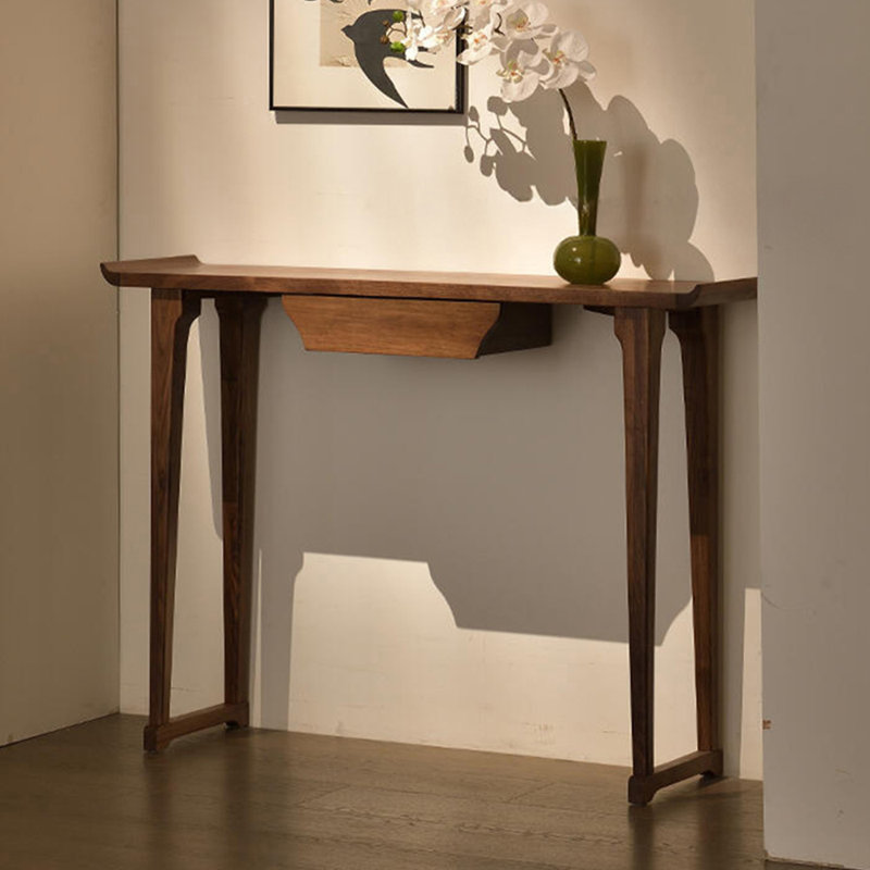 Retro-style simple console table, 33.5" H x 55.1" W x 12.6" D