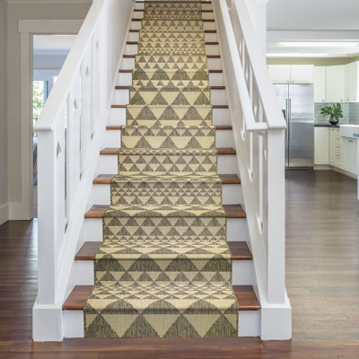 Stair Runner Abrahamson Geometric Hand Woven Indoor Area Rug