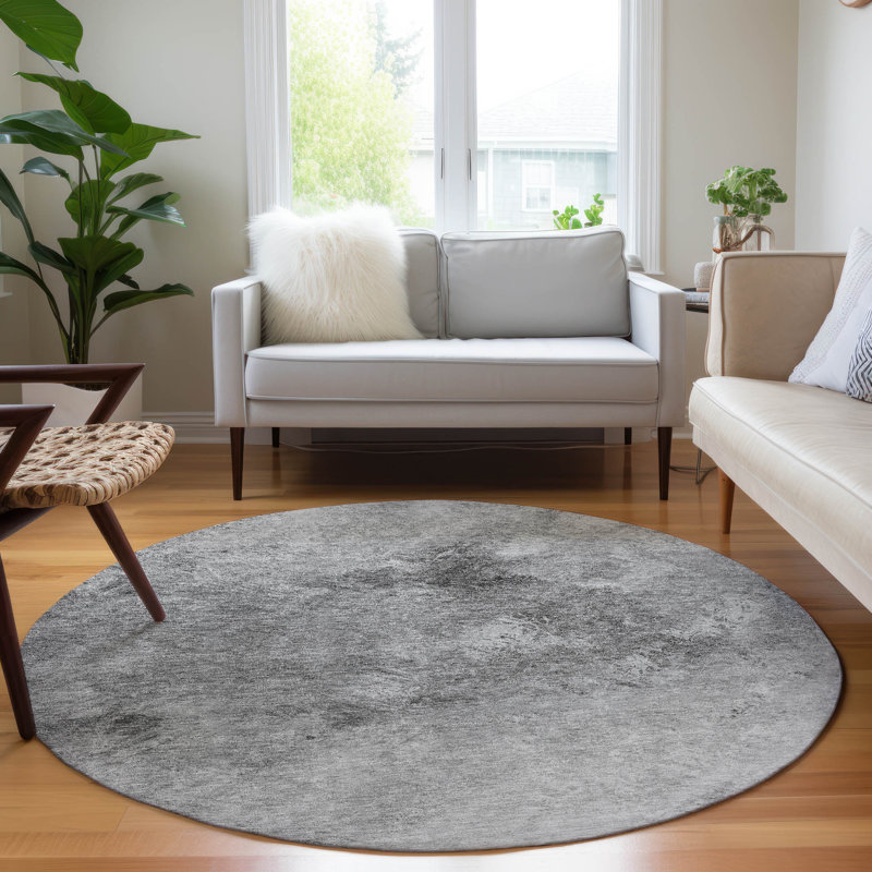 Tapis intérieur / extérieur Fayme, Rond 8 pi