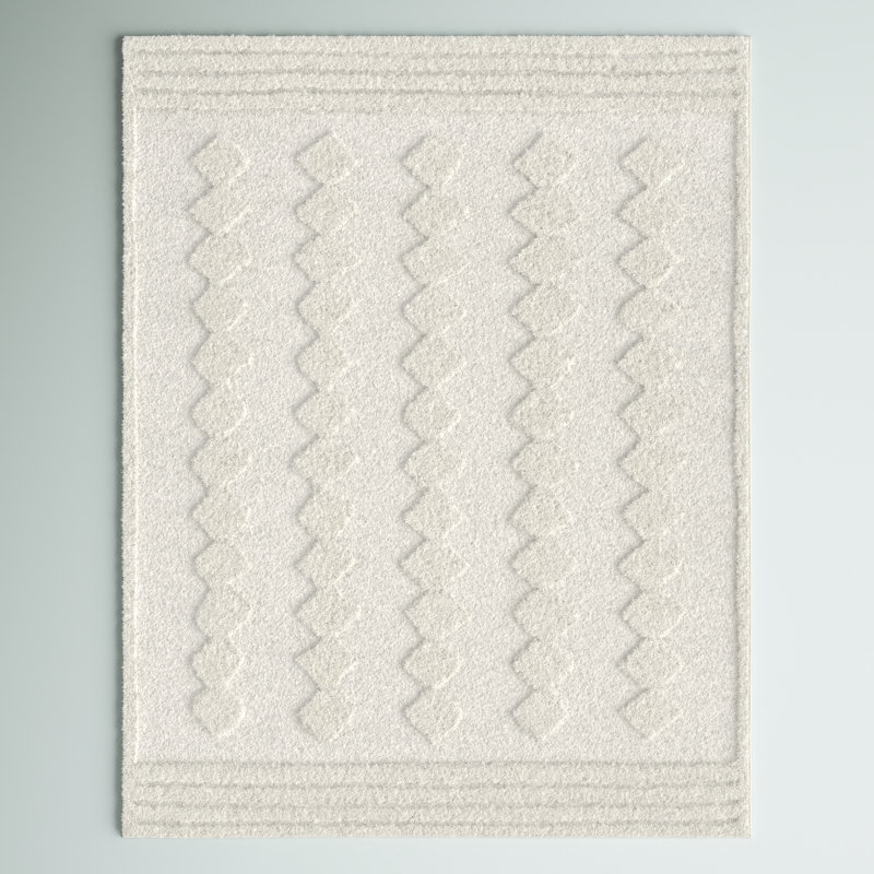 Area Rug Beige, Rectangle 7'10" x 10'