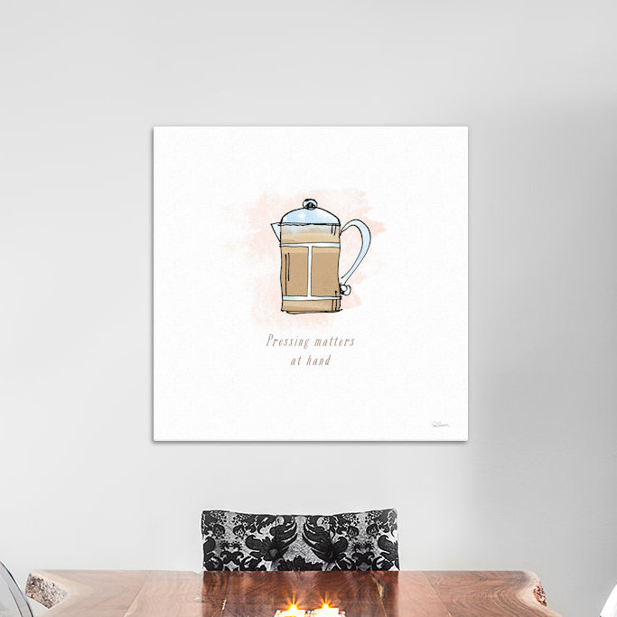 Good Brew IV, impression sur toile tendue, H 18 po x l 18 po x P 1,5 po, Toile tendue, Pas de tapis