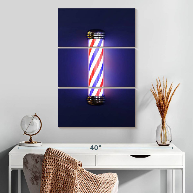 Shuttleworth Hair Barber Pole, 32" H x 20" W