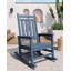 2PCS Adirondack Outdoor Rocking Chair, All Weather HDPE Plastic Patio Rocker Chair with Wide Armrests, Classic Fire Pit Chair for Porch, Deck, Lawn, Garde, 380LBs-1023824586