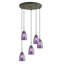 Luminaire suspendu en forme de cloche 5 lumières Murphy-432116258-432116263
