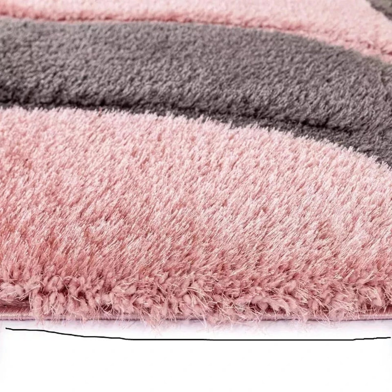 Geometric Shag Area Rug, Rectangle 160 x 230 cm