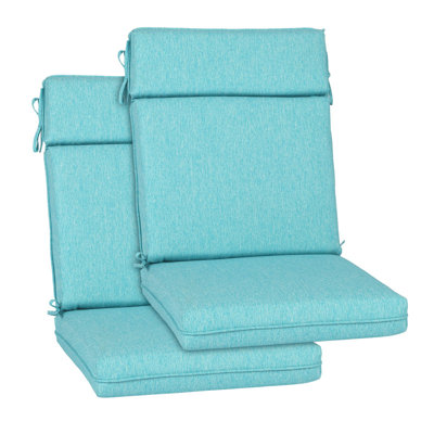 Outdoor High Back Dining Chair Cushion Set