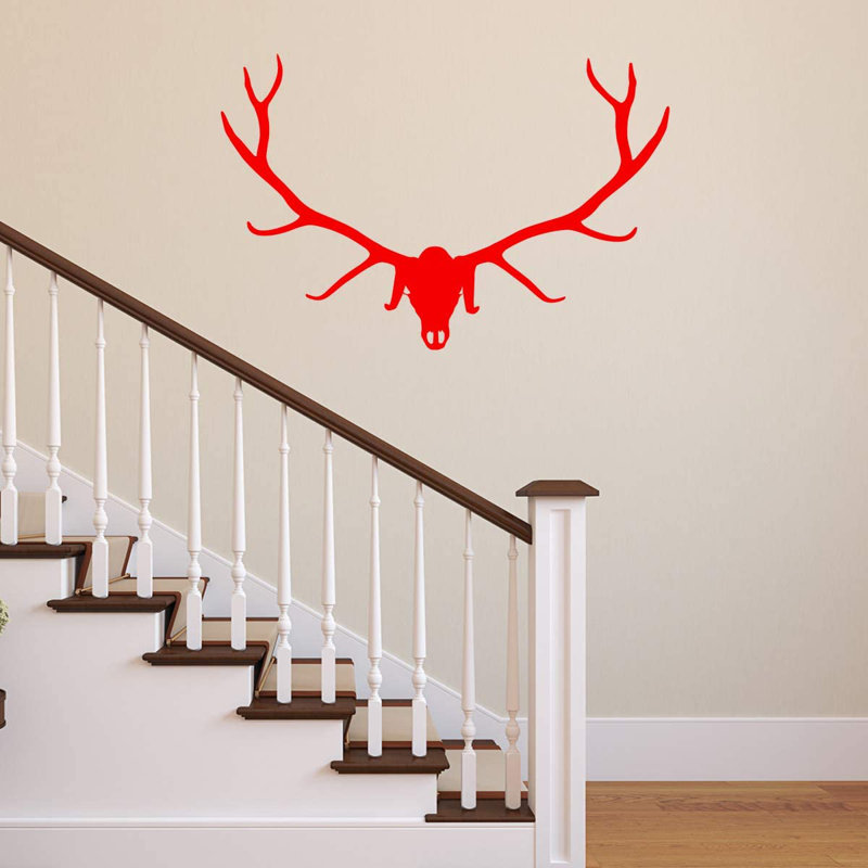 Animals Wall Decal, Red, 22" H x 30" W