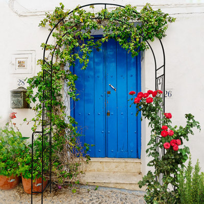 Metal Garden Arch Climbing Plants Support Rose Arch Outdoor