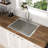 25 X 22 X 9 Inch Kitchen Sink Drop In 16 Gauge Stainless Steel 25" Single Bowl Topmount Kitchen Sink Basin
