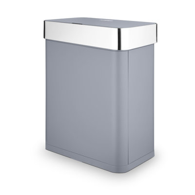Tower Compact Sensor Bin, Large 60L, Hands Free Opening, Automatic Close, Retaining Ring