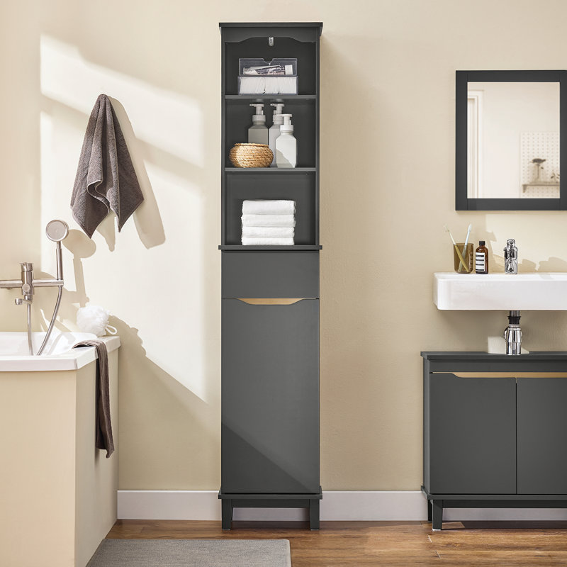 Abdirahmaan Bathroom Cabinet, Grey