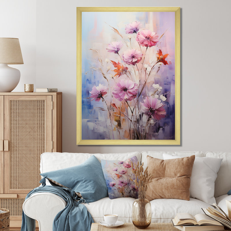 «Yodani Purple Coral Herbs Romantic Impression II», reproduction d'art sur toile, H 20 po x l 12 po x P 1 po
