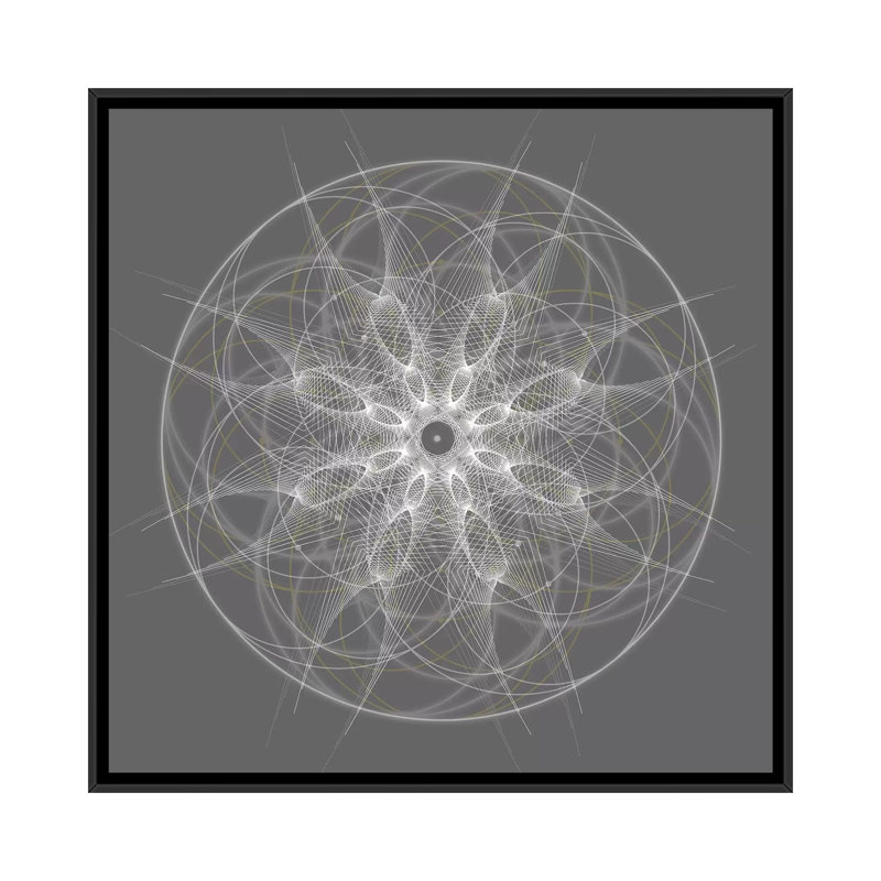 « positive energy ii », reproduction d’impression sur toile tendue, H 26 po x l 26 po x P 1,5 po, Toile avec cadre noir