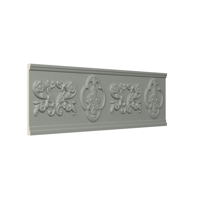 Gray Primed Polyurethane Decorative Panel Moulding