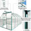 Serre en polycarbonate 6 x 12 pi - Intérieur spacieux pour une croissance optimale des plantes à l'extérieur avec cadre robuste et porte coulissante-125662348