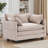 Mercer41 Upholstered 41.7"  Chenille Armchair with Ottoman-758734544