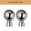 Extendable Plain Metal Curtain Pole And Hardware Set with Finials-1573254069-1573254067