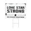Enseigne «Lone Star Strong Hearts in Action for Texas Yard»
