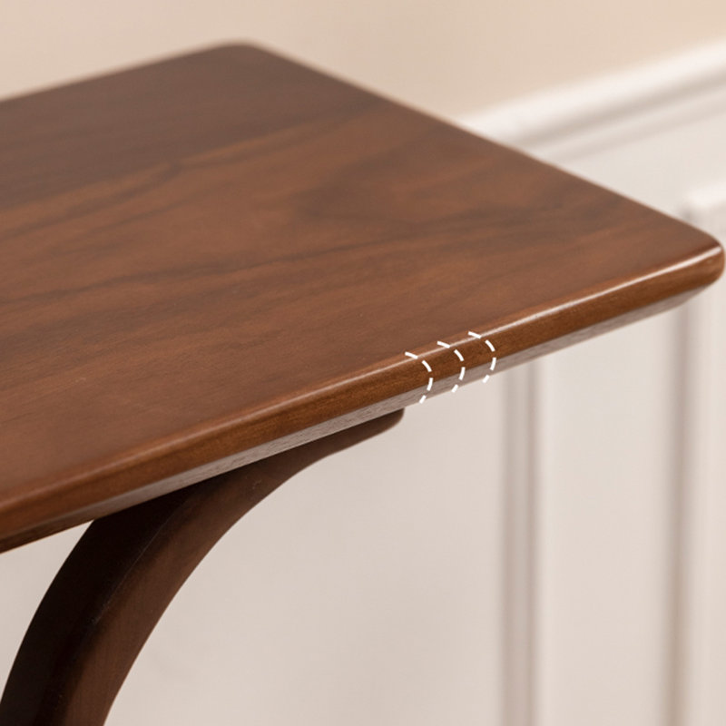 Modern Minimalist Art Console Table, Brown, 29.53" H x 31.5" W x 11.81" D