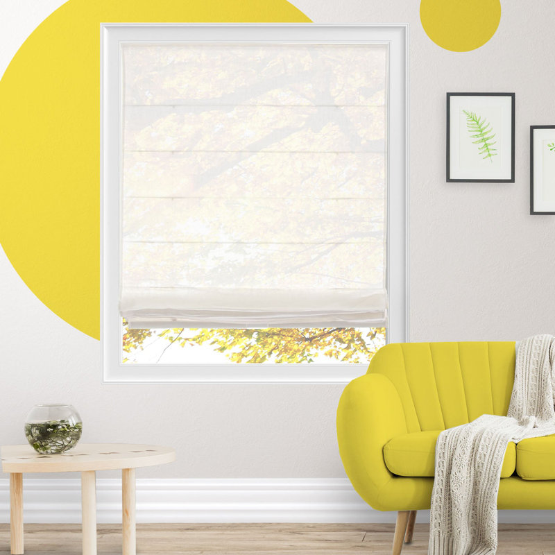 Sheer Roman Shades, 29"W x 64"L
