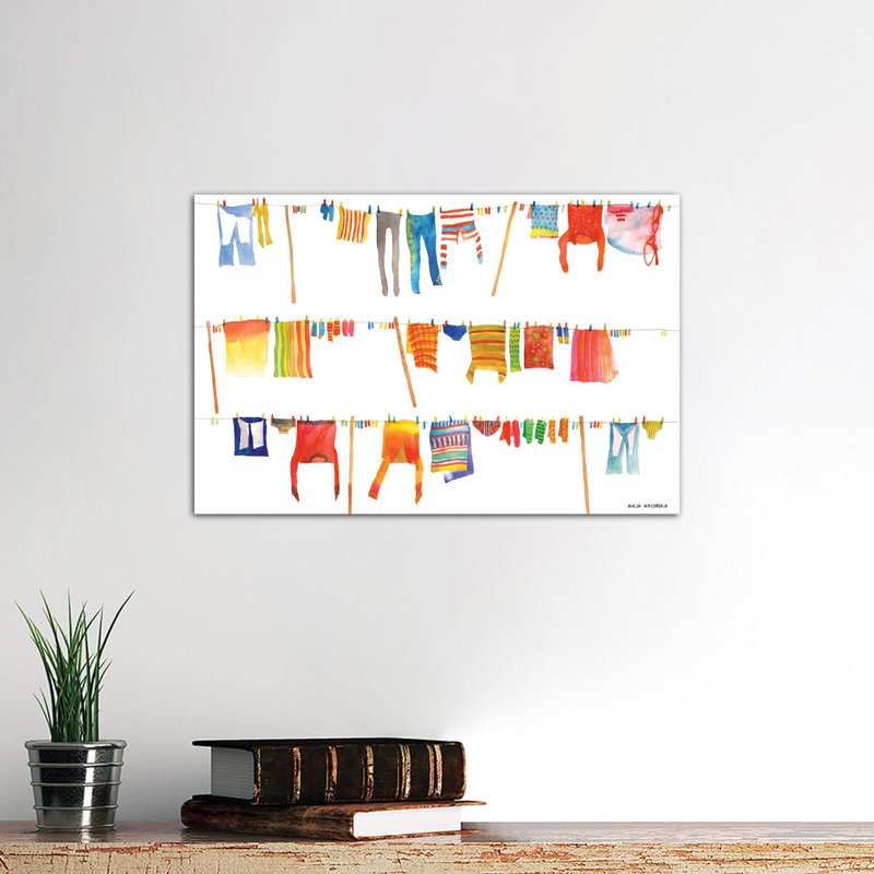 Laundry by Maja Wronska - Wrapped Canvas Print, 66.04 cm H x 45.72 cm W x 3.175 cm D