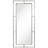 "Antique Champagne Rectangular Beveled Mirror" Featuring a Iron Pipe Frame