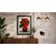 Red Apple Rising Japandi 1 Piece Single Picture Frame Wall Art-136656900-136656903
