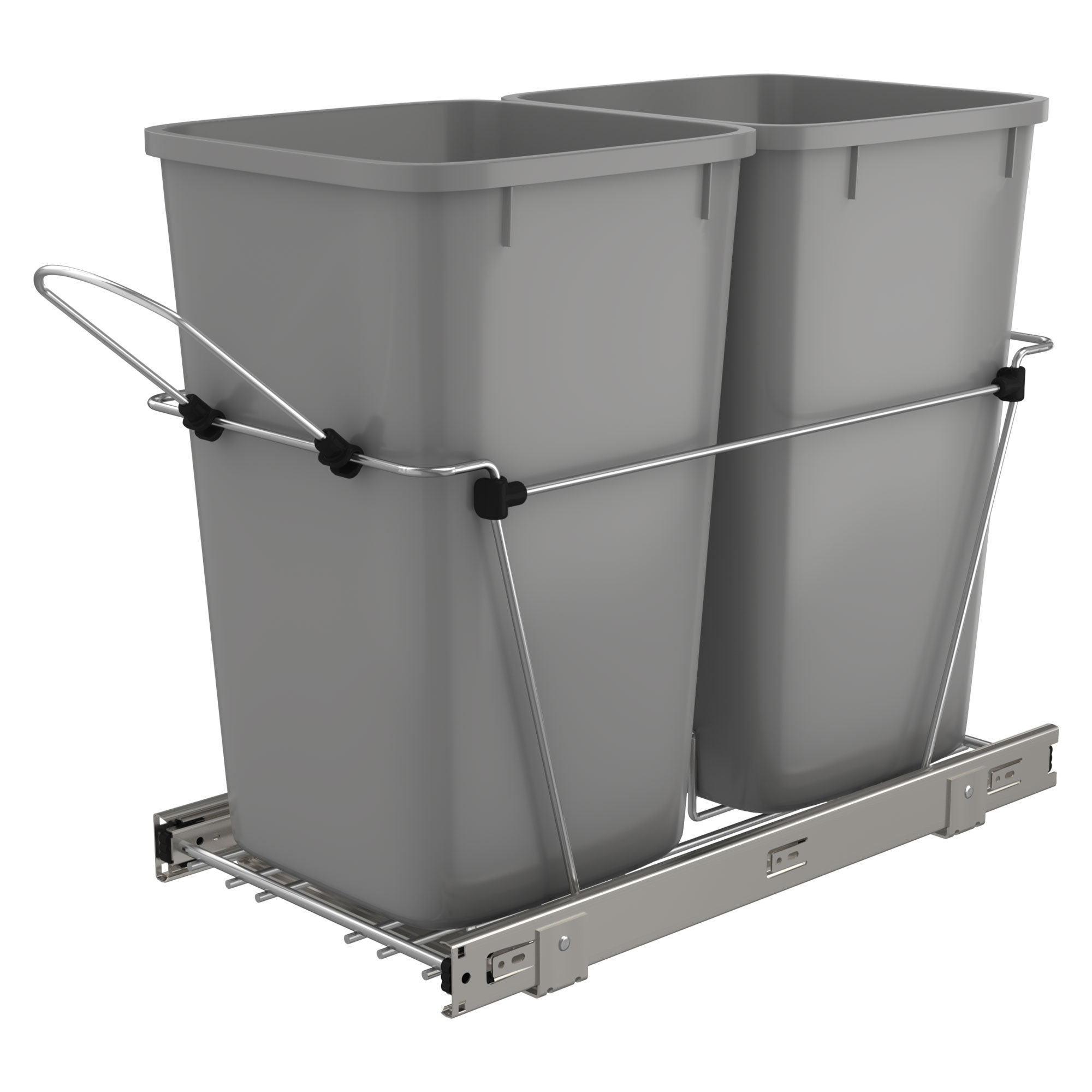 Hardware Resources 2 x 35 Quart Top Mount Soft-Close Double Trash