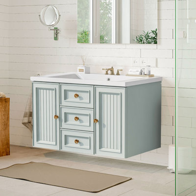 29.3'' Single Bathroom Vanity Base Only in Green