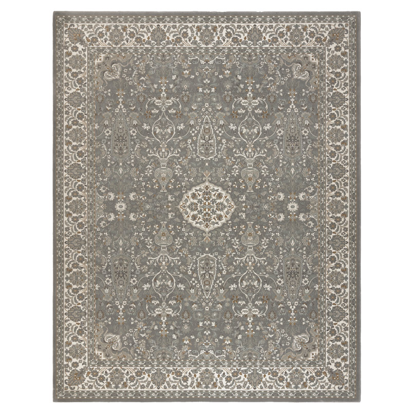 Tapis oriental floral Majestic, Rectangle 6 pi 6 po x 9 pi 6 po