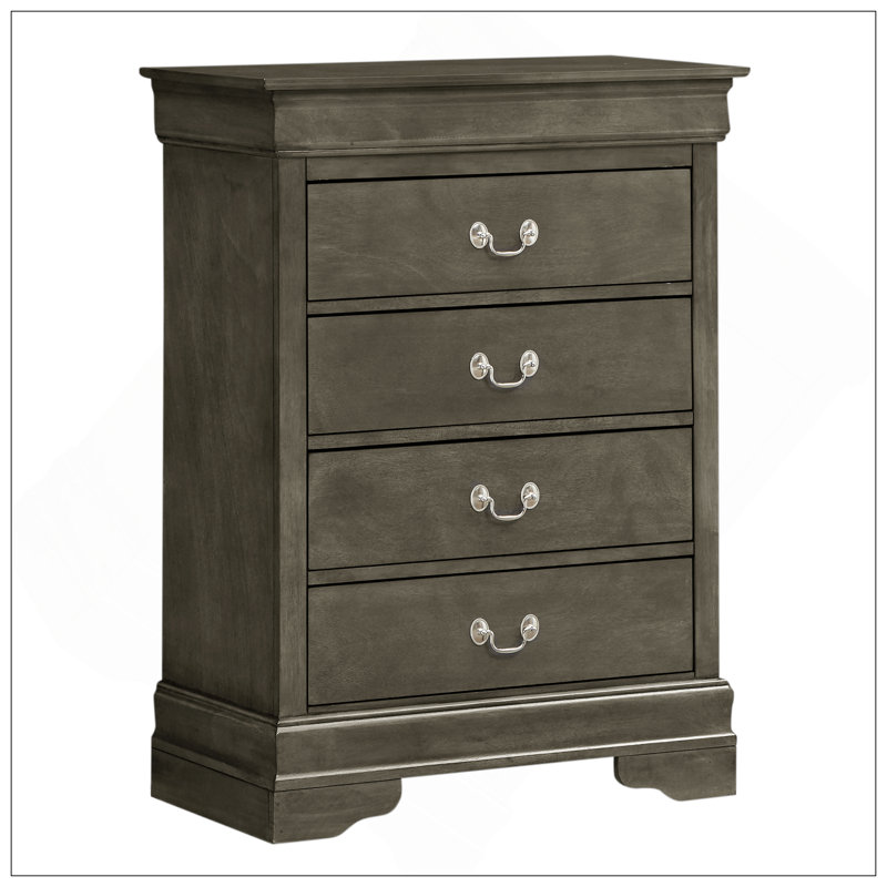 Coffre de rangement gris élégant