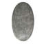 Flores 27" Industrial Oval Metal Nickel End Table