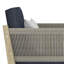 Chaise de patio avec coussins 